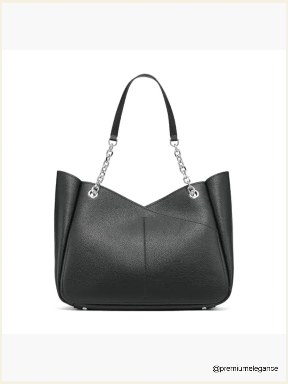 Zoe Chain Tote Satchel Handbag with Removable Pouch